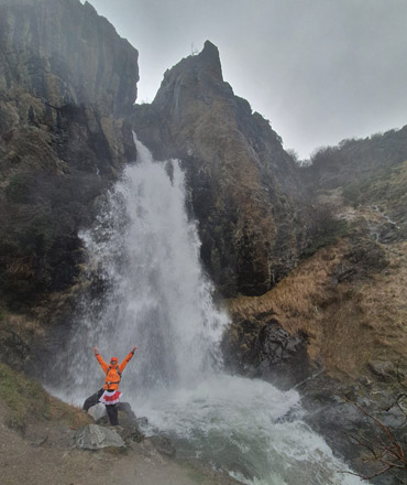 Cascada de Mazobre en la Montaña Palentina